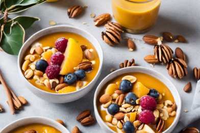 Healthy Breakfasts with Winter Fruits and Nuts